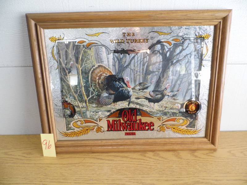 lot 96 image: Old Milwaukee Mirror