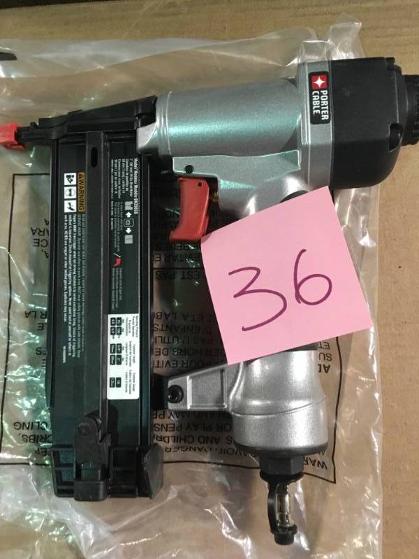 lot 36 image: Porter-Cable 18-Gauge Pneumatic Brad Naile in good condition