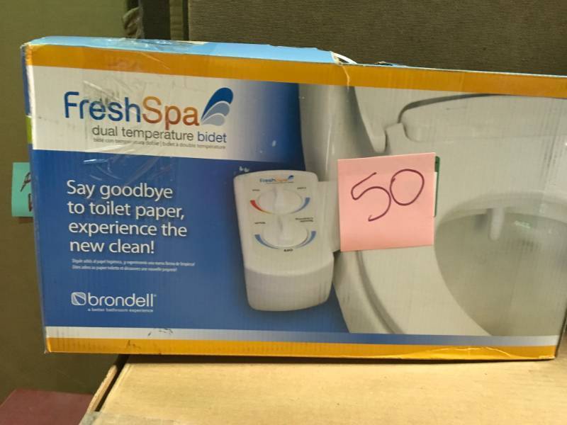 lot 50 image: FreshSpa Dual Temperature Bidet Attachment in good condition