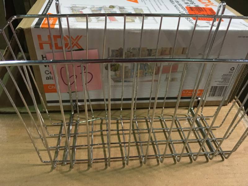 lot 63 image: HDX HANGING WIRE BASKET in good condition