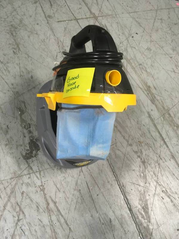 lot 93 image: Stinger 2.5 Gal. 1.75-Peak HP Compact Wet Dry Vac in good condition