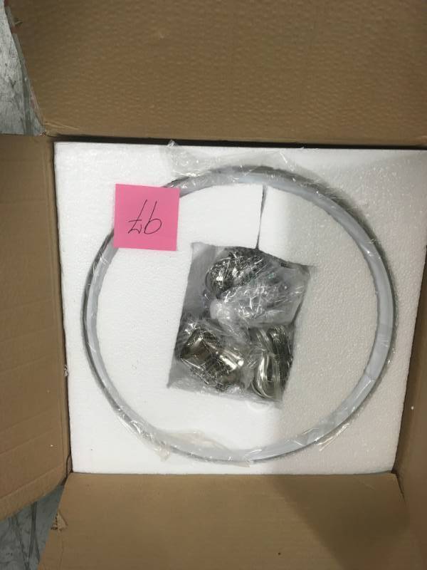 lot 97 image: Z-Lite 100701BN-RBN Signature 1 Light 14 inch Brushed Nickel Pendant Ceiling Light in good condition