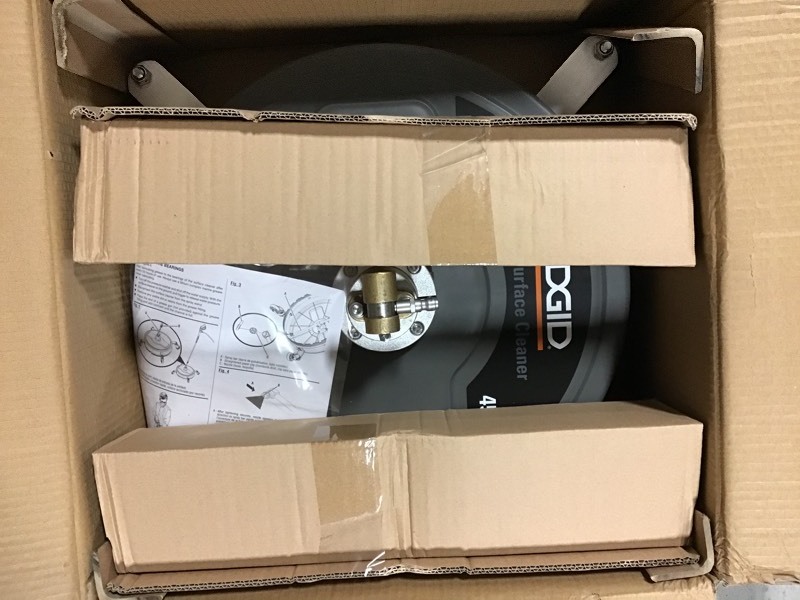 lot 111 image: RIDGID Professional 18 in. 4200 PSI Quick Connect Surface Cleaner for Gas Pressure Washers not used