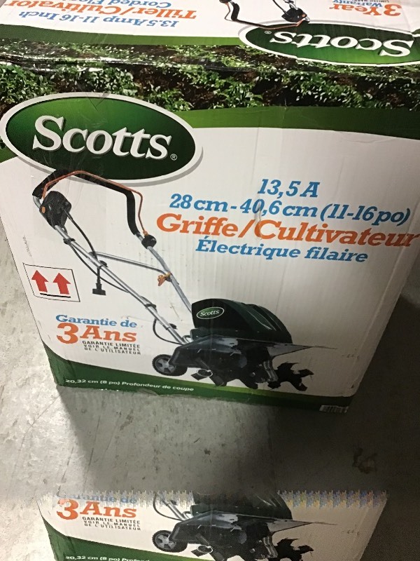 lot 110 image: Scotts 16 in. 13.5-Amp Corded Electric TillerCultivator in good conditions