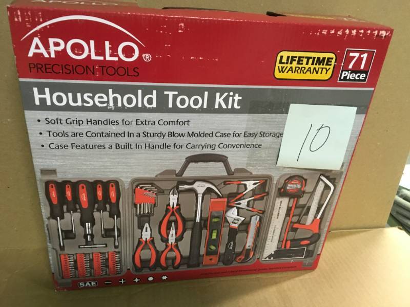 lot 10 image: Apollo Household Tool Kit (71-Piece) in good condition