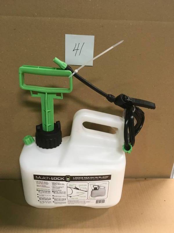 lot 41 image: Mulch Lock 1.5 Gal. Ready-to-Use Landscape Adhesive Sprayer in good condition
