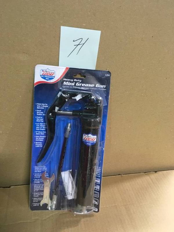 lot 71 image: Lucas Oil Mini Grease Gun in good condition