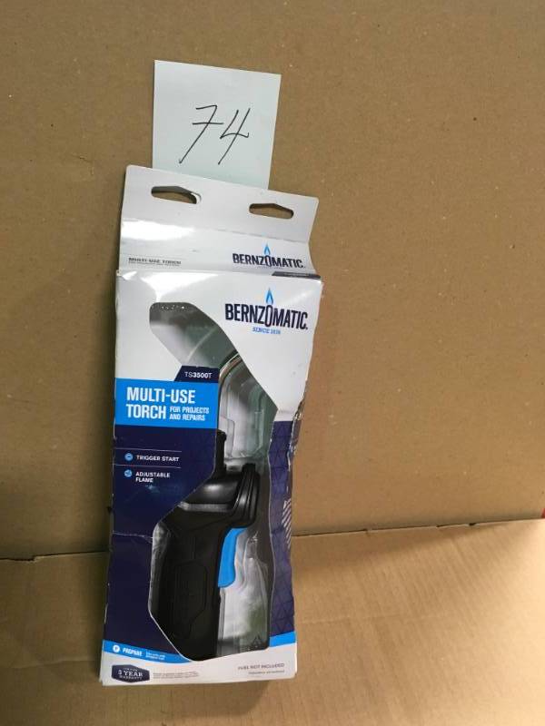 lot 74 image: Bernzomatic TS3500T Multi-Use Torch Head in good condition