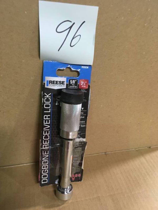 lot 96 image: Reese Towpower 58 in. V-Class Dog Bone Receiver Lock in good condition