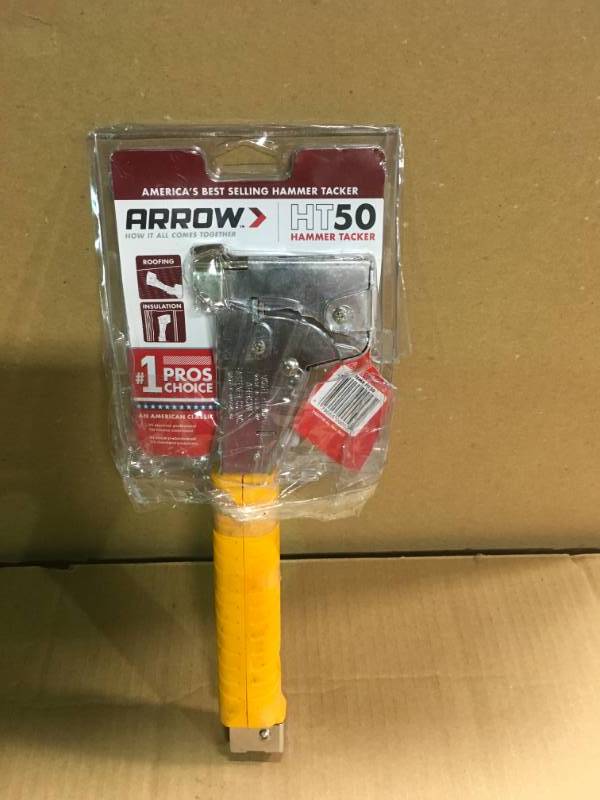 lot 100 image: Arrow Fastener Heavy-Duty Staple Hammer-Tacker in good condition