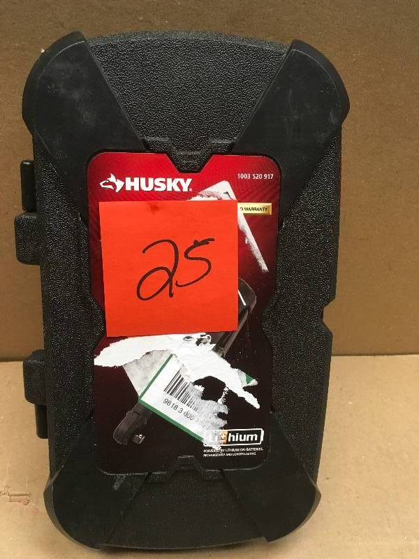 lot 25 image: Husky 38 in. Drive 12-Volt Lithium Ion Cordless Ratchet  in good condition