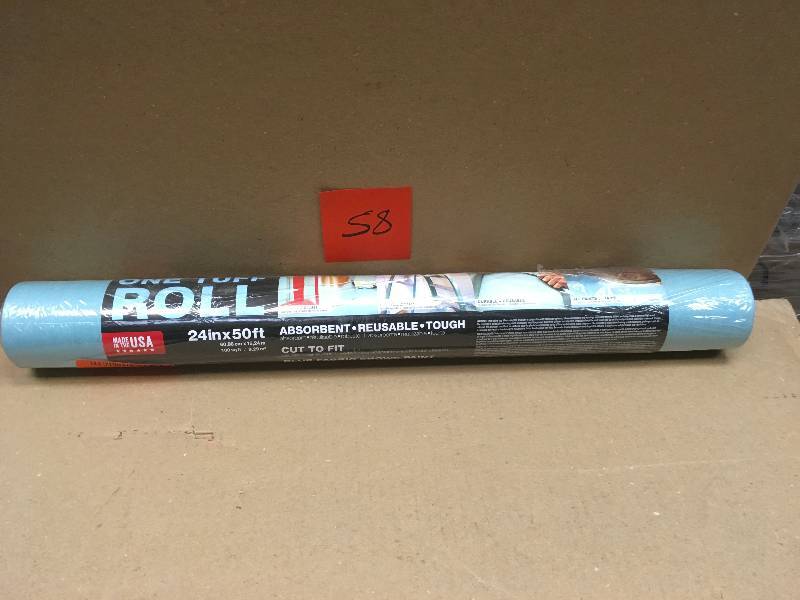 lot 58 image: Trimaco One Tuff 2 ft. x 50 ft. Professional Grade Floor Protection Roll not used