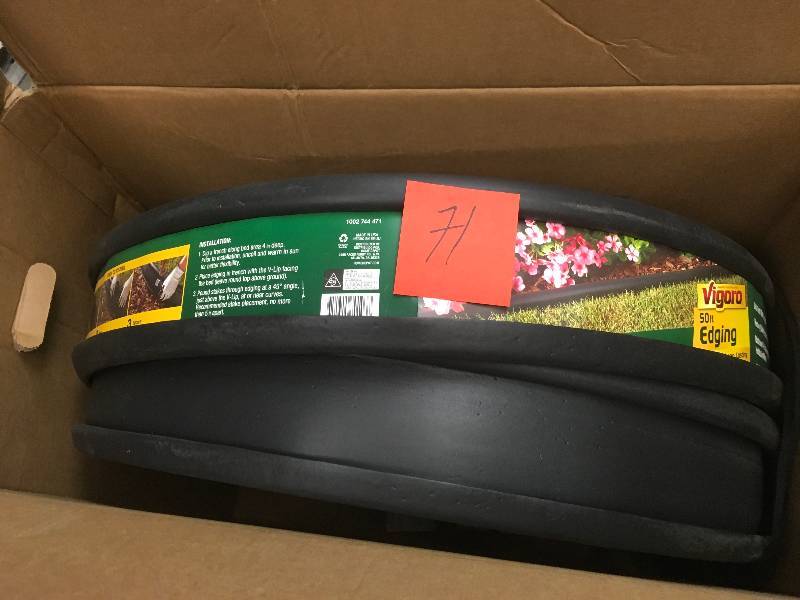 lot 71 image: Vigoro Heavy-Duty 50 ft. Landscape Edging not used