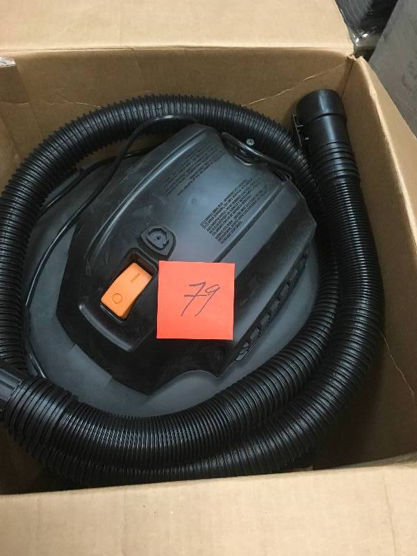 lot 79 image: RIDGID 9 Gal. 4.25-Peak HP NXT WetDry Vac  in good condition