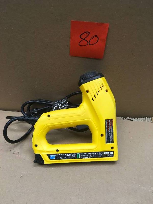 lot 80 image: Stanley 2-in-1 Electric Stapler and Strip Brad Nailer  in good condition