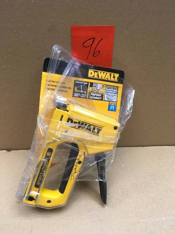 lot 96 image: DEWALT Heavy-Duty Compact Staple Gun  in good condition