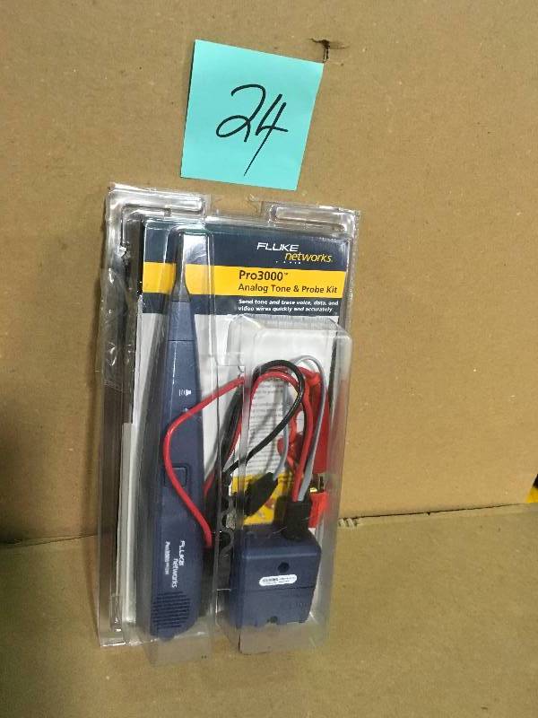 lot 24 image: Fluke Networks Pro 3000 Tone and Probe Kit  in good condition