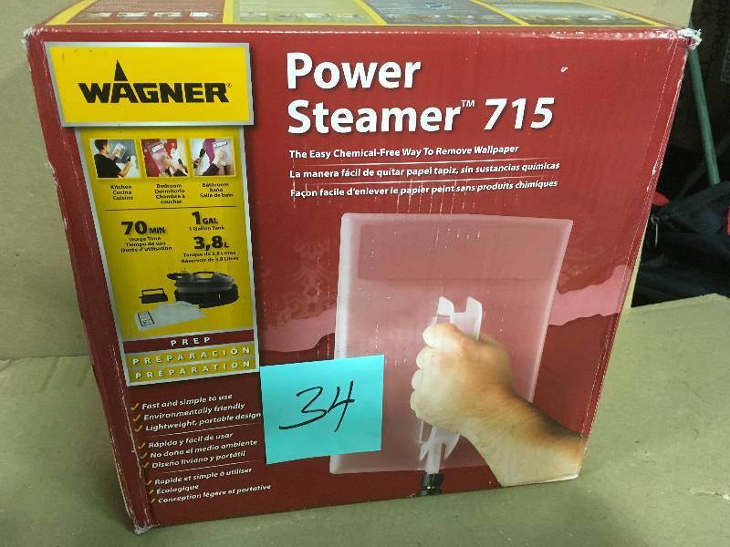 lot 34 image: Wagner 715 Wallpaper Steamer  in good condition