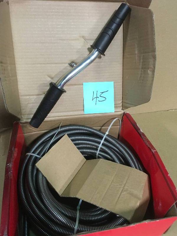 lot 45 image: Husky 12 in. x 50 ft. Drain Auger  in good condition