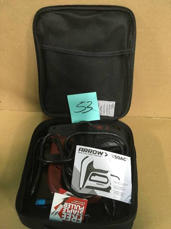 lot 53 image: Arrow Fastener 6 in. Electric Stapler and Brad Nailer  in good condition