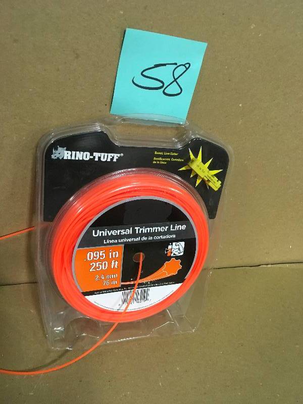 lot 58 image: Rino-Tuff Gear 0.095 in. x 250 ft. Universal Trimmer Line  in good condition