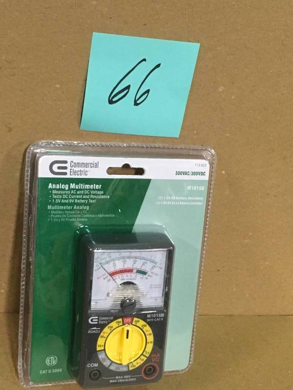 lot 66 image: Commercial Electric Analogue Multimeter  in good condition