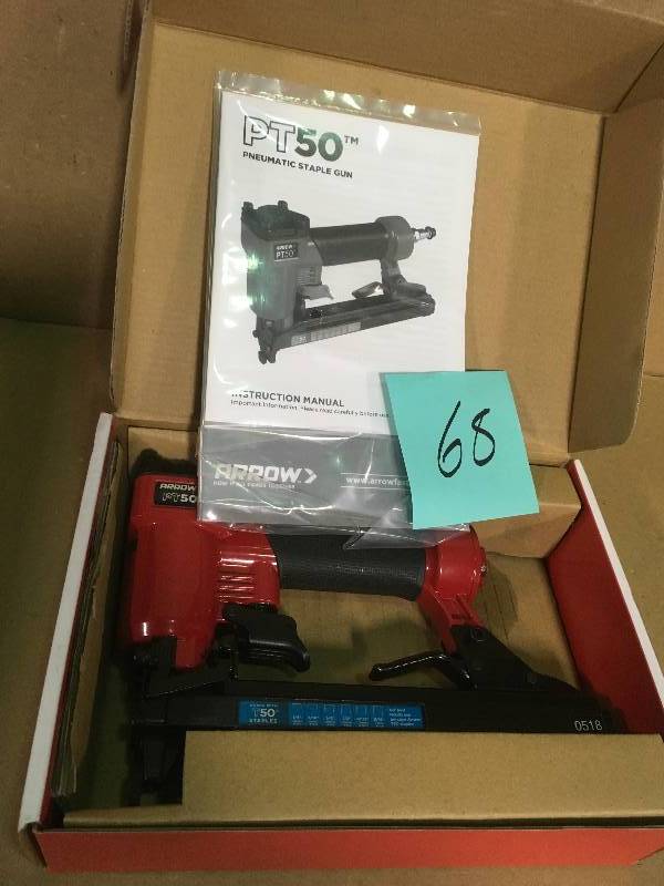 lot 68 image: Arrow Fastener Pneumatic Staple Gun  in good condition