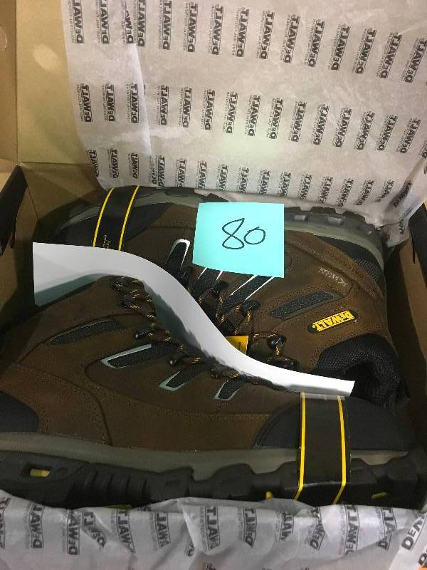 lot 80 image: DeWalt Argon Puncture Resistant Waterproof Alloy Toe Work Boot DXWP10019 SZ 12W not used