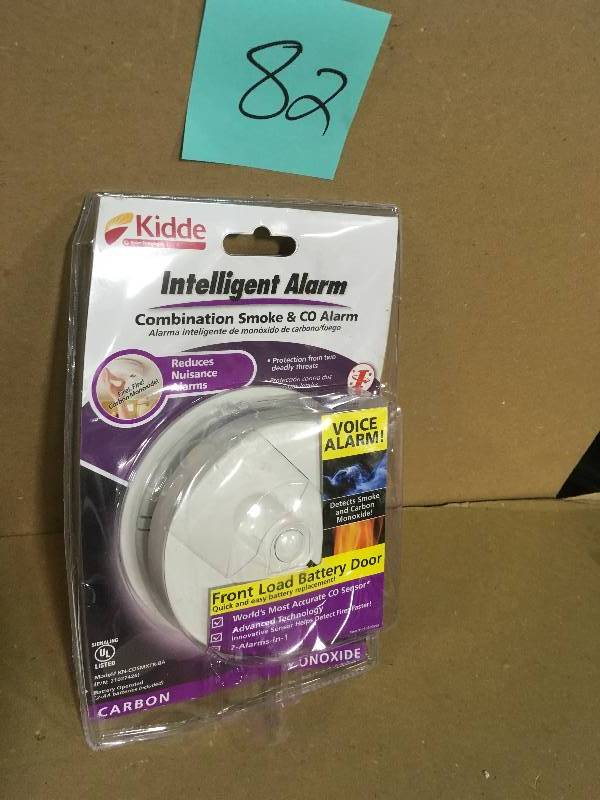 lot 82 image: Kidde Battery Operated Smoke and Carbon Monoxide Combination Detector with Voice Alarm and Intelligent Hazard Sensing  in good condition