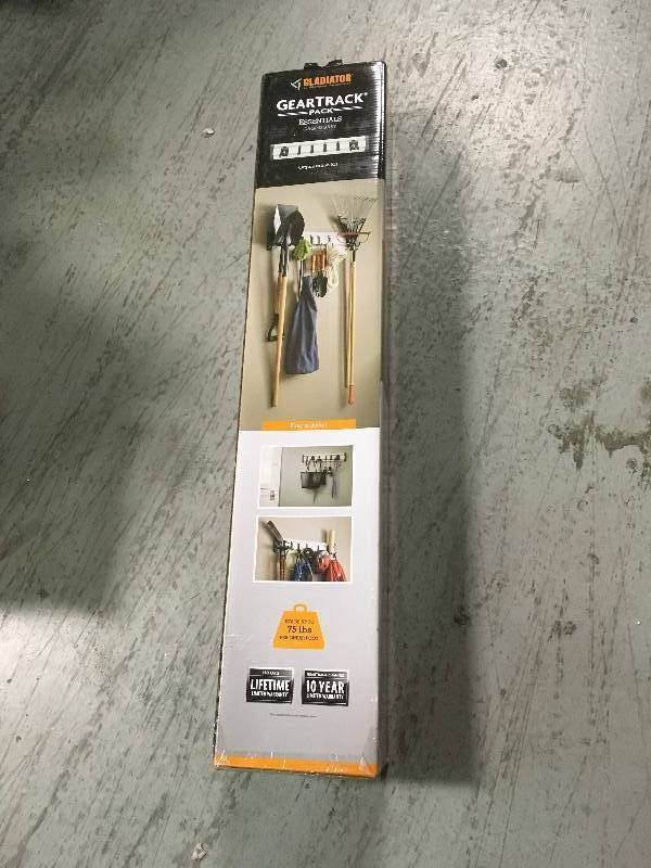 lot 89 image: Gladiator GearTrack Garage Track Storage System  in good condition