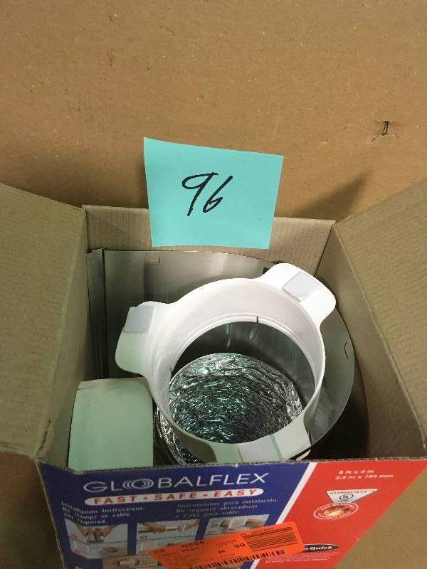 lot 96 image: GLOBALFLEX 4 in. x 8 ft. Wide Mouth Flexible Dryer Vent Kit not used