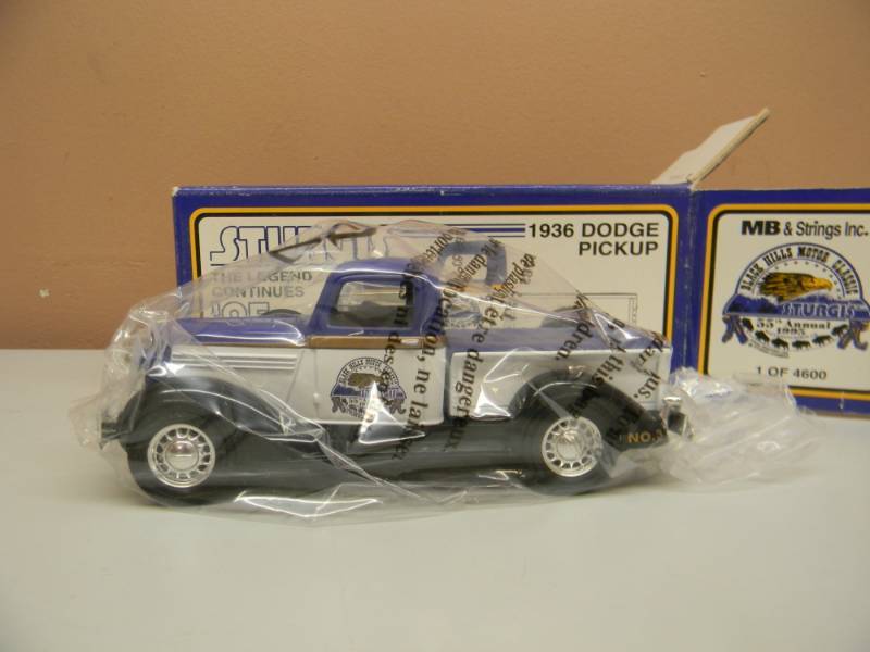 lot 28 image: STURGIS 95 THE LEGEND CONTINUES 1936 DODGE PICKUP DIE CAST - NEW IN BOX - 1 OF 4600 - SEE PICTURES