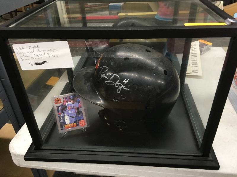 Game Used Minor League Helmet Signed By Brian Dozier W COA