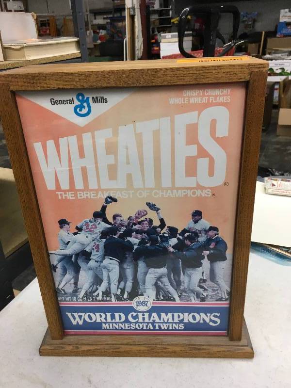 1991 Minnesota Twins World Champions Framed Wheaties Box