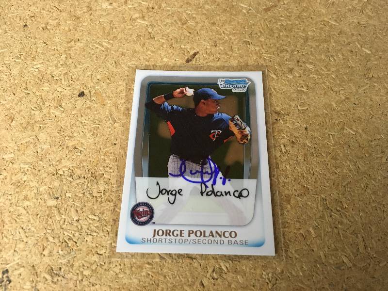 Autographed Jorge Polanco Card