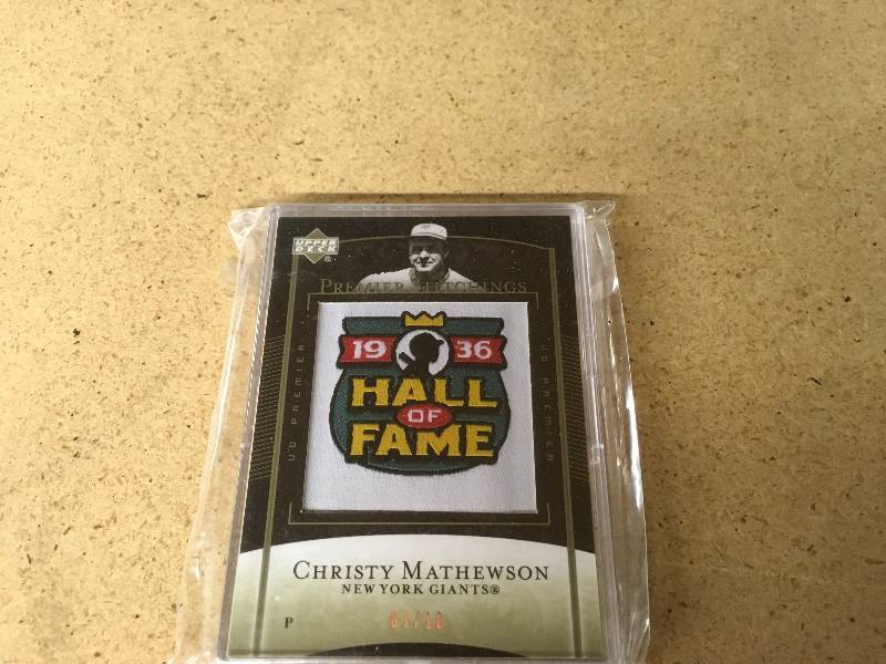 Christy Mathewson Patch Card 0710