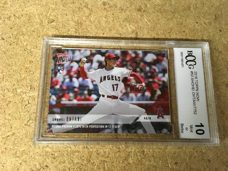 2018 Topps Now #53 Shohei Ohtani7752 Card 10 Mint