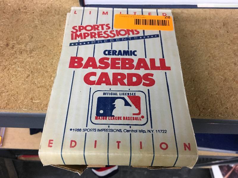 Mickey Mantle Limited Edition Ceramic Baseball Card 871,500 W COA