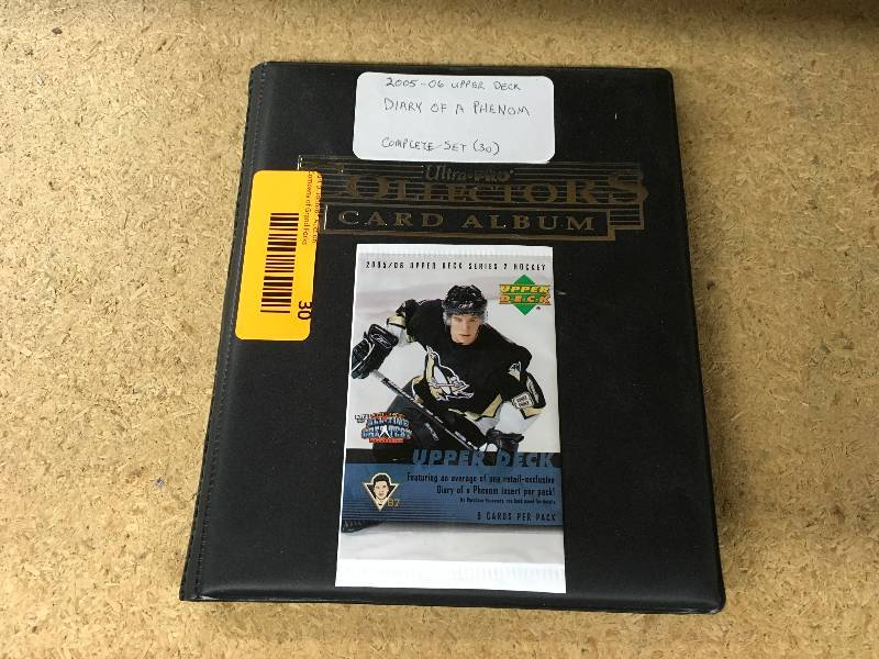 05-06 Upper Deck Diary Of A Phenom NHL Complete Album Set