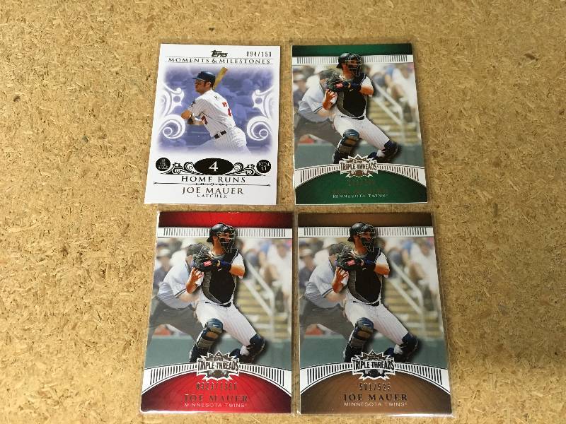 Four Joe Mauer Cards