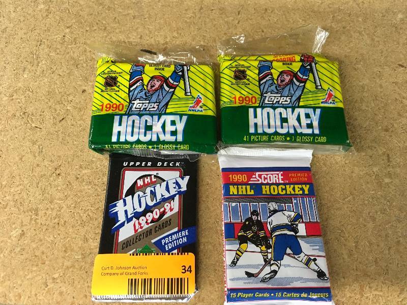 1990 Topps, Upper Deck, & Score NHL Card Packs