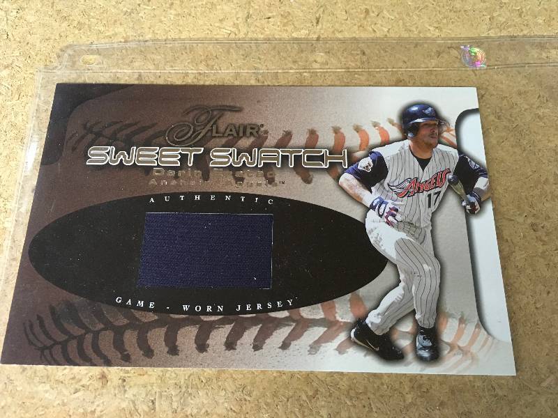 Darin Erstad Sweet Swatch Game Worn Jersey Card 110525