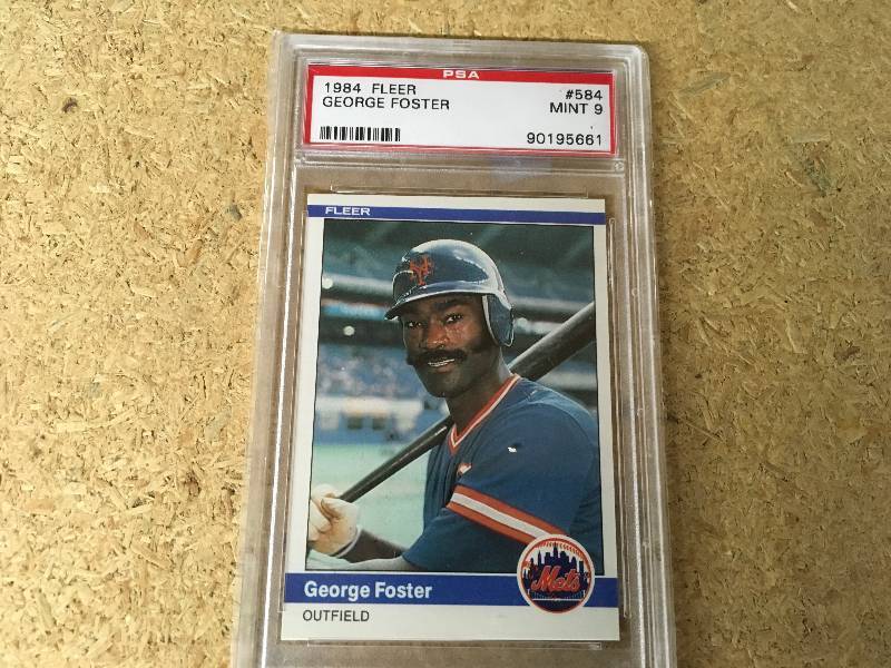 1984 Fleer George Foster Card Mint 9
