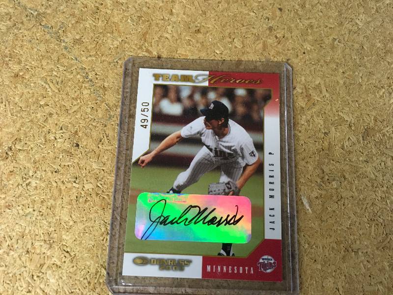 Autographed Jack Morris Card 4950