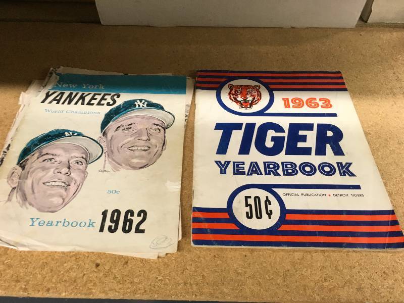 1962 New York Yankees Year Book & 1963 Detroit Tigers Year Book