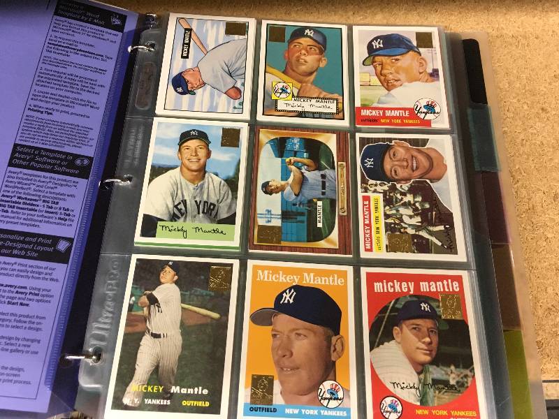5 Topps MLB Commemorative Reprint Sets Album