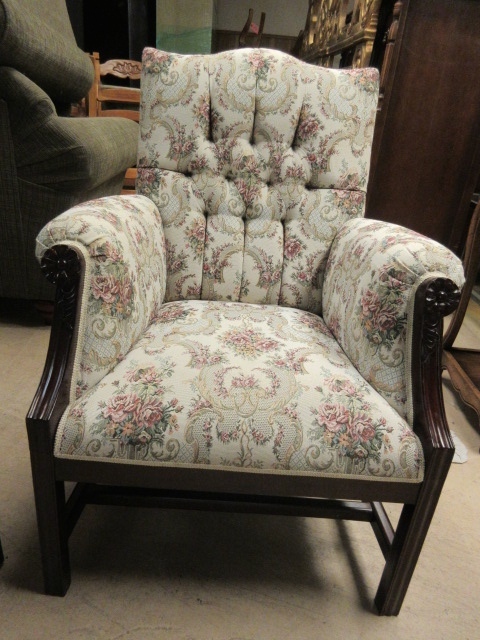 lot 116 image: TAPESTRY CHAIR