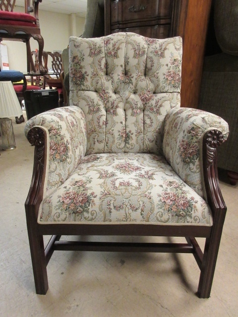 lot 117 image: TAPESTRY CHAIR