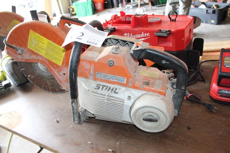 lot 182 image: Stihl TS-460 14in. Cut-Off Saw with 72cc. Engine