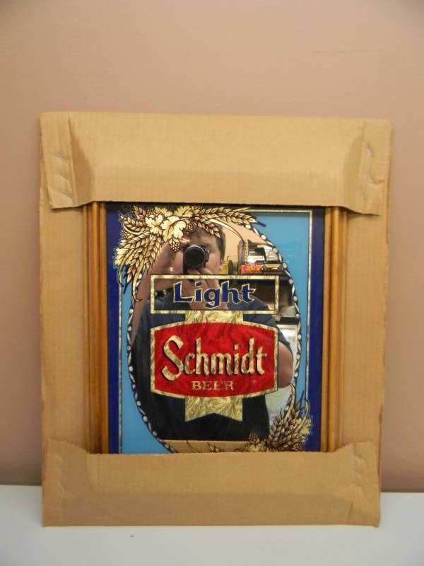 lot 11 image: NOS SCHMIDT LIGHT BEER MIRROR - SEE PICTURES